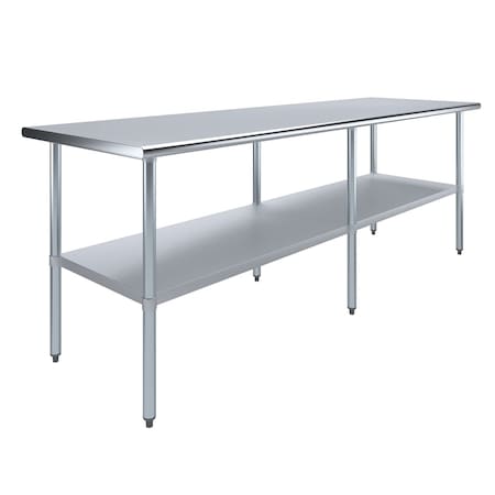 Amgood 30 in. x 96 in. Stainless Steel Table AMG WT-3096